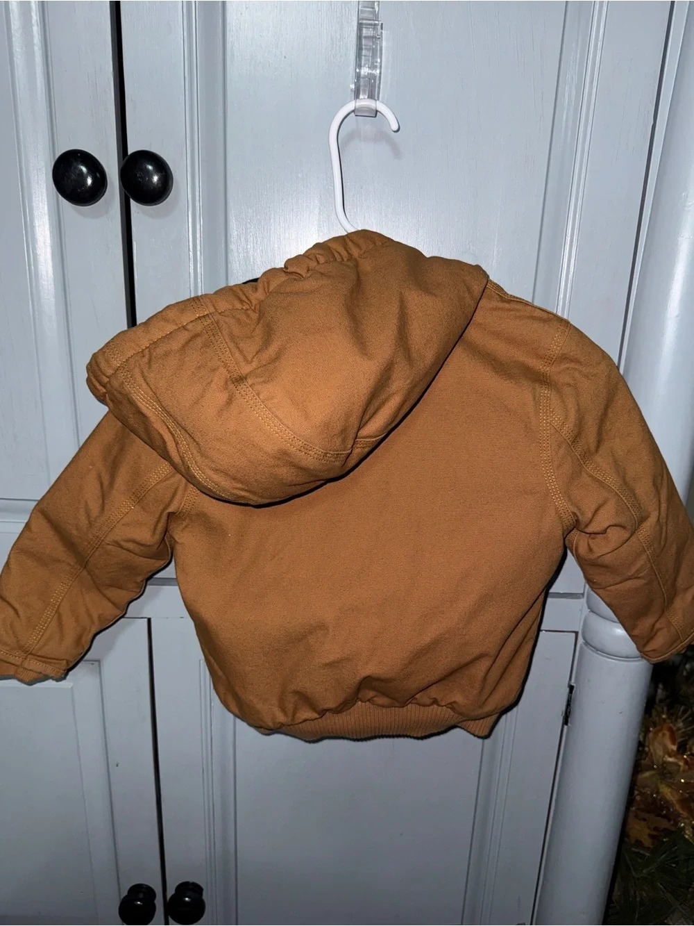 Carhartt Kids Brown Hooded Work Jacket Size 4T